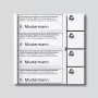 Siedle TM 612-4 4 mygtukų kvietimo modulis baltas, montuojamas ant paviršiaus, Vario