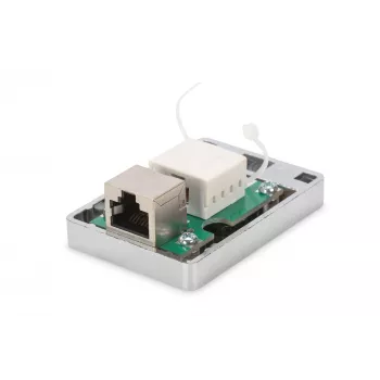 DIGITUS Cat 6 Surface Mount Box, 1-Port, Shielded, White