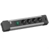 Bachmann CONNECT US Power Strip - 4 Outlets, 1,8m Cable, Black