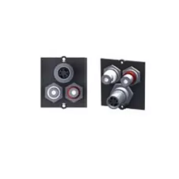 Bachmann Modular Faceplate Snap-In - 2x RCA, Mini-DIN 4-Pin