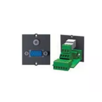 Bachmann Modular Faceplate Snap-In – HD-15 VGA Coupler, juoda
