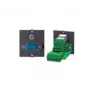 Bachmann Modular Faceplate Snap-In – HD-15 VGA Coupler, juoda