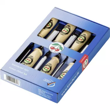 KIRSCHEN Firmer Chisel Set 6vnt 1111 SB medinėje dėžutėje 1111000