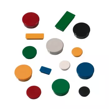 FRANKEN Magnet HM20 01 Apvalus 24mm Raudonas 10 vnt./pakuotė