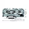 WAGO 2016-1301 Praeinamoji gnybtų jungtis – 12 mm – 91,8 mm – 36,9 mm – 800 V