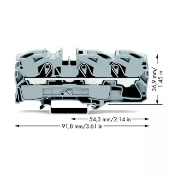 WAGO 2016-1301 Praeinamoji gnybtų jungtis – 12 mm – 91,8 mm – 36,9 mm – 800 V