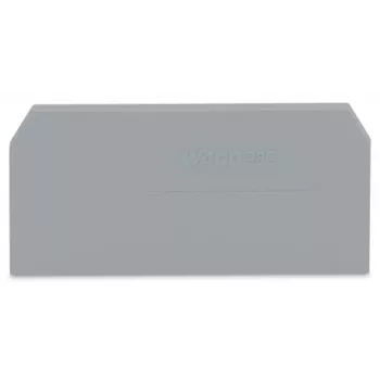WAGO 280-308 Galinė ir tarpinė plokštelė - Pilka - 2,5 mm² - 52,5 mm x 28 mm - 2.41 g
