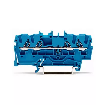 WAGO 2002-1404 Praeinamoji gnybtų jungtis, 2 laidininkai, 800V, 24A, pilka, Push-in CAGE CLAMP