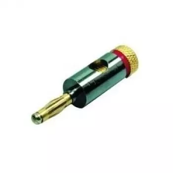 DIVERSE Speaker Connection Banana Plug to Screw Terminal Block - Raudonas