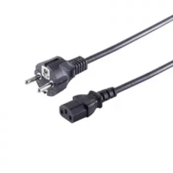 S CONN Maximum Connectivity Maitinimo laidas Schuko tiesus CEE 7/7 į C13 juodas VDE 1,8 m