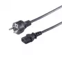 S CONN Maximum Connectivity Maitinimo laidas Schuko tiesus CEE 7/7 į C13 juodas VDE 1,8 m