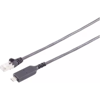 S-IMPULS USB-C į RJ45 Gigabit Ethernet adapterio laidas 15m Juodas