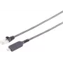 S-IMPULS USB-C į RJ45 Gigabit Ethernet adapterio laidas 15m Juodas
