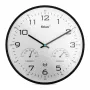 MEBUS 52840 Radijo bangomis valdomas sieninis laikrodis Baltas 25 cm