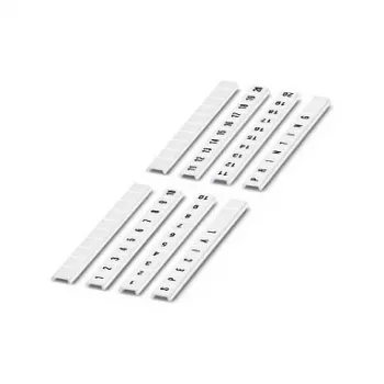 Phoenix Contact Terminal Block Marker ZB 6,1 mm White 10-Pack 0808749