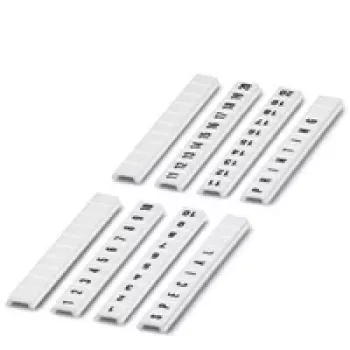 Phoenix Contact Terminal Block Markers - 10 Pieces - White - 0.54 g