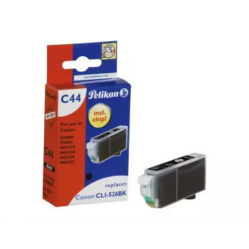 Pelikan suderinama kasečių kasetė Canon CLI-526BK juoda 9ml standartinė išeiga