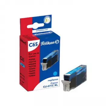 Pelikan suderinama rašalo kasetė Canon CLI-571C XL mėlyna (cyan) didelės talpos 11 ml