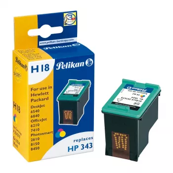 Pelikan rašalo kasetė, skirta HP C8766EE (HP 343) - trispalvė, standartinė talpa