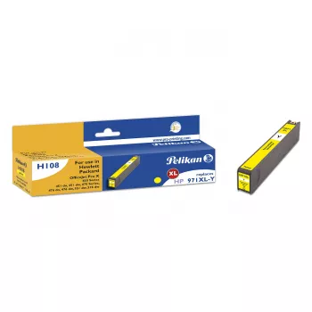 Pelikan suderinama rašalo kasetė, skirta HP CN628AE (geltona, didelės išeigos) – 107 serija