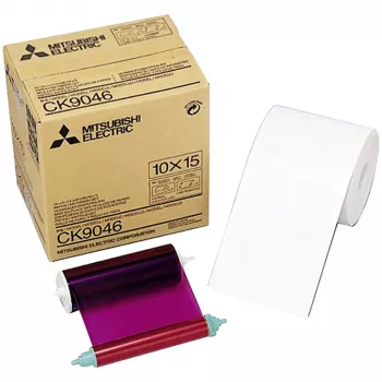 Mitsubishi Electric CK 9046 10 x 15 cm 600 Prints Dye-Sublimation Paper and Ribbon Kit