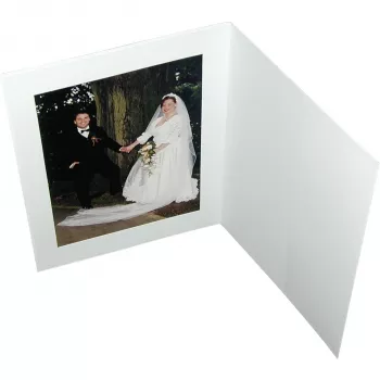 DAIBER Portretiniai aplankai su paspartu 15x20 balta matinė (100 vnt.)
