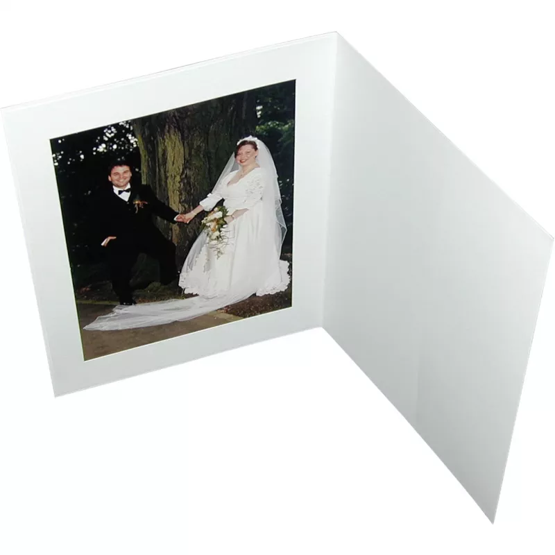DAIBER Portretiniai aplankai su paspartu 15x20 balta matinė (100 vnt.)