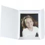 DAIBER Sprint-Line Portrait Folders 15x20 cm White (100 Pack)