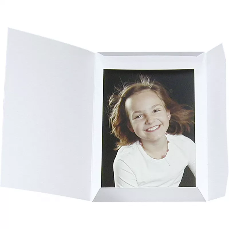 DAIBER Sprint-Line Portrait Folder 20x30 cm White (25-Pack)