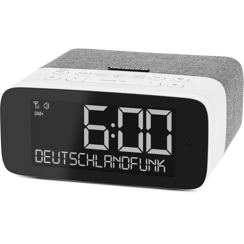 TechniSat DigitRadio 52 ASA DAB+/UKW Bluetooth Radijo imtuvas Pilka/Balta