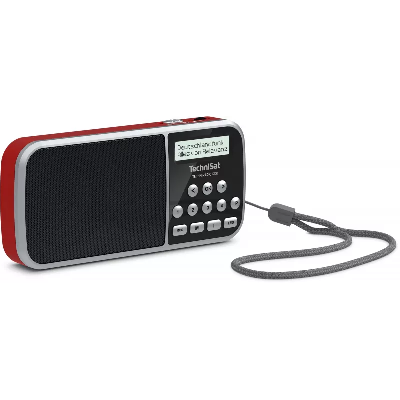 TechniSat TechniRadio RDR DAB+ FM nešiojamas radijas Raudonas