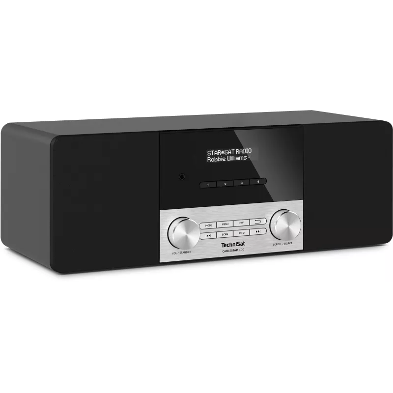 TechniSat CABLESTAR 400 DAB+ radijas su Bluetooth, 2 x 10W, juodas
