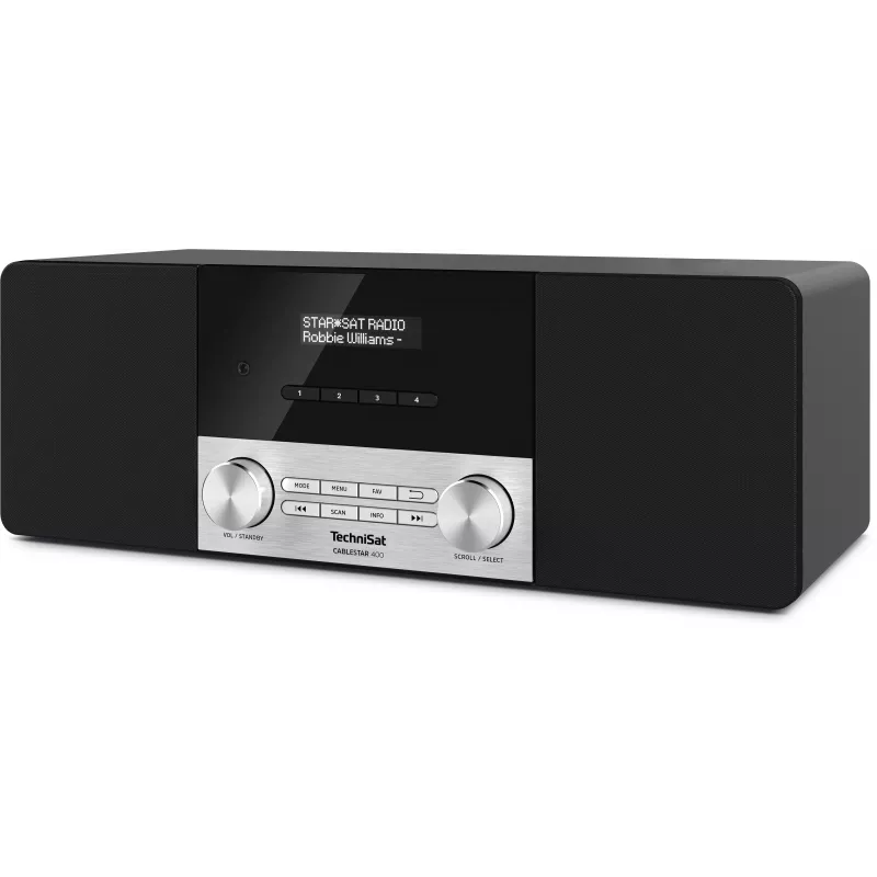 TechniSat CABLESTAR 400 DAB+ radijas su Bluetooth, 2 x 10W, juodas