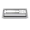 Kindermann CablePort standard² 6-fold Desktop Connection Panel Housing Silver