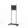Kindermann Premium DS Racer Grindinis Stovas LCD Ekranams iki 70 inch - Anoduotas Aliuminis - Juodas, Sidabrinis Metalinis