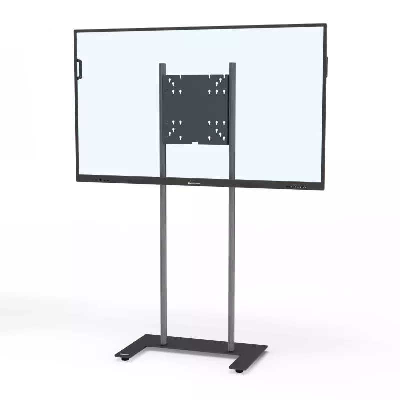 Kindermann Premium DS Racer Grindinis Stovas LCD Ekranams iki 70 inch - Anoduotas Aliuminis - Juodas, Sidabrinis Metalinis