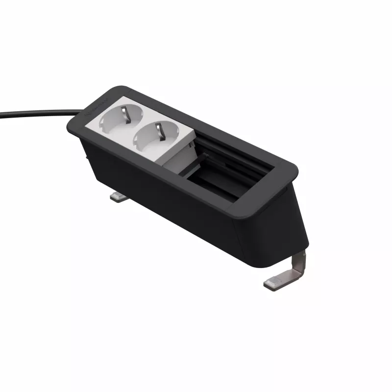 Kindermann CP Office Desk 4-Fold 2x Power Outlet stalviršio modulis