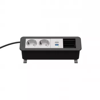 Kindermann CP Office Desk 4-F 2x Schuko 1x USB-A/C Įkrovimo Modulis (7550000222)