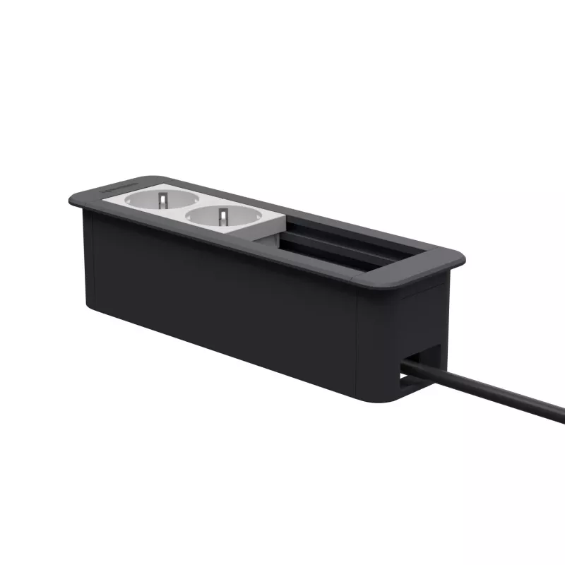 Kindermann CablePort Office Frame 4-fold 2x Power Socket KIN 7551000202