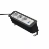 Kindermann CP Office desk 4-f stalviršio lizdų blokas su 3x lizdu ir 1x USB PD