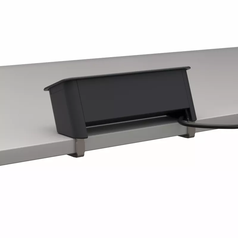 Kindermann CP Office desk 4-f stalviršio lizdų blokas su 3x lizdu ir 1x USB PD