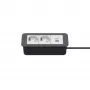Kindermann CP Office Frame 3-Fold 2x Schuko Socket 1x USB Charger (7551000122)