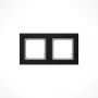 Kindermann Switch Frame Gira E2 Black 2-gang