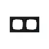 Kindermann Switch Frame Gira E2 Black 2-gang