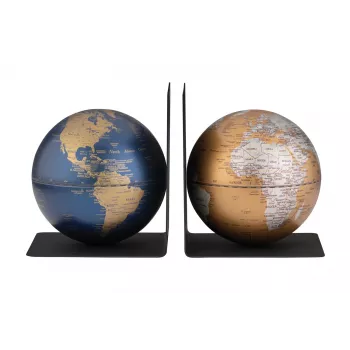 TROIKA Globe Set BOOKGLOBE (G1303-DBBR/BK)