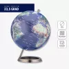 Stalinis gaublys TROIKA Globe 23.5 Degrees (G2507-P2P2/CB) – popieriaus prispaudėjas su chromuotu pagrindu, 60 mm