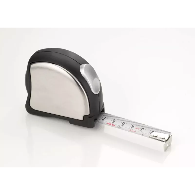 TROIKA ACCURATE Mini Retractable Tape Measure 2m/6ft Keychain Chrome