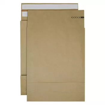 Bong Fold Shipping Envelopes e-Green apytiksl. DIN C3 be langelio rudos spalvos su 12,0 cm užlenkimu 200 vnt.