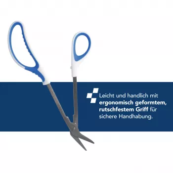 First Aid Only Nerūdijančio plieno nagų žirklės – lenktas ašmenys, užapvalintas galiukas, sidabrinės, 90 mm