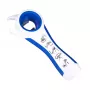 First Aid Only 5-in-1 Multi-Opener for Bottles and Cans, White/Blue, Reduces Effort
